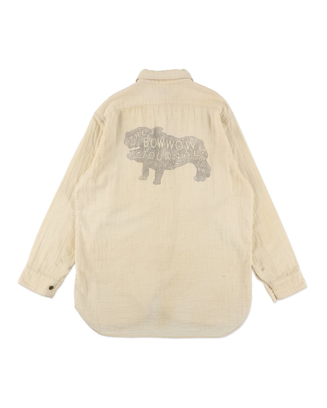 THE BOWWOW JOURNAL GAUZE SHIRT AGED