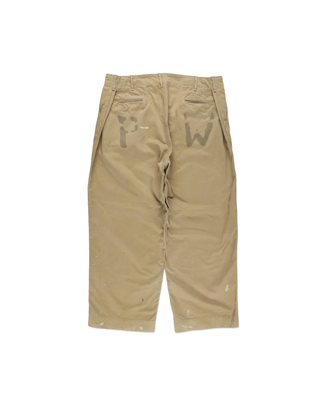 PW 41 KHAKI TROUSERS AGED