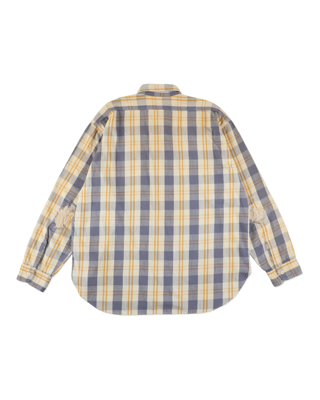 UNIQUE POCKET CHECKED FLANNEL SHIRT AGED