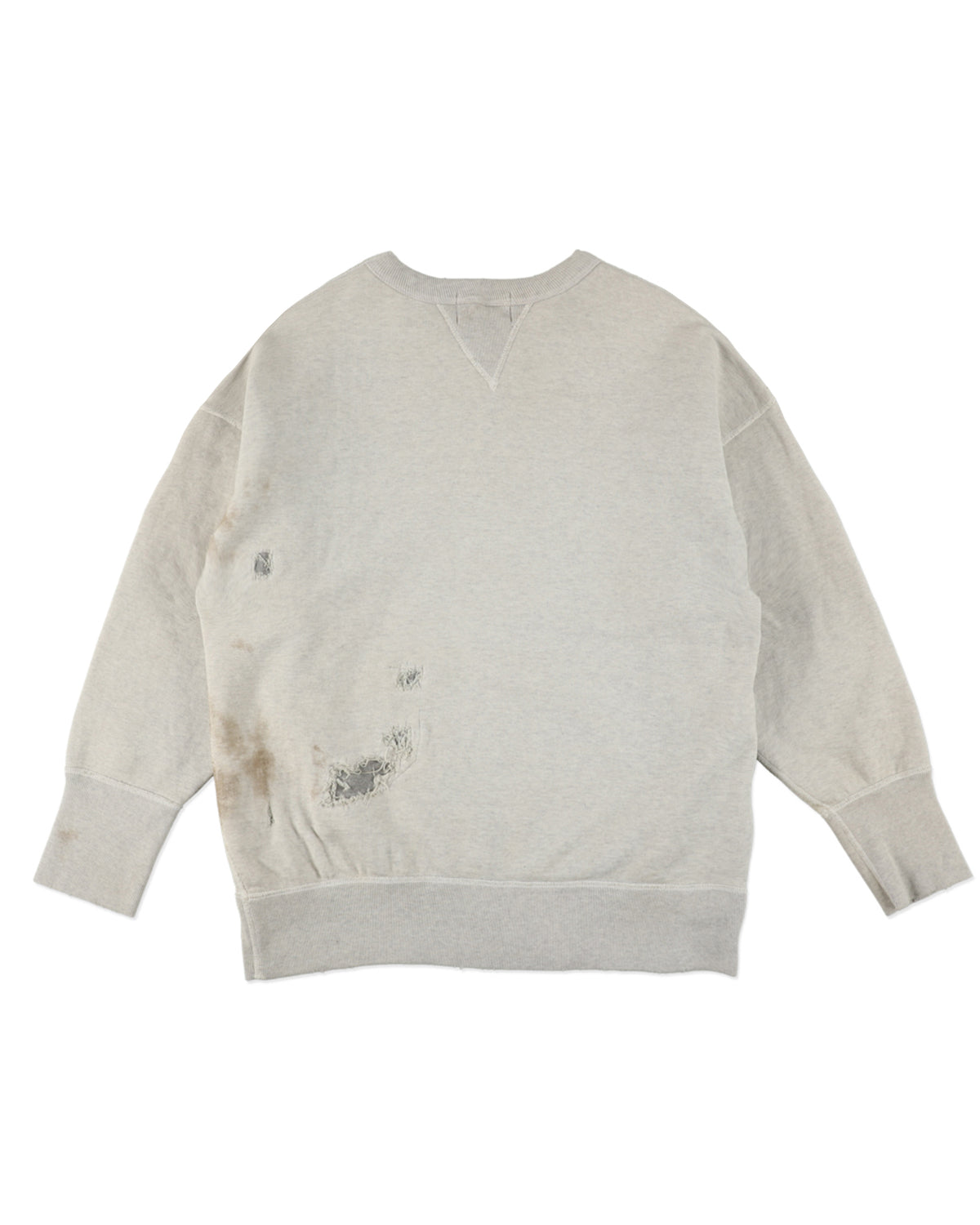 REPAIRED DOUBLE V SWEAT SHIRT