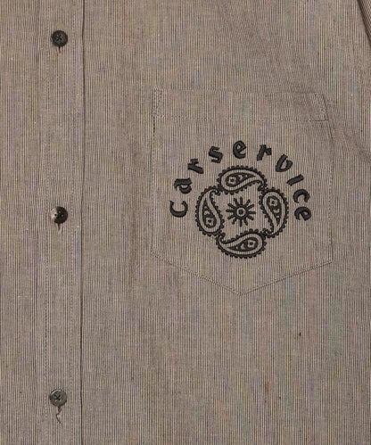 "CS" LINEN BIG SHIRT