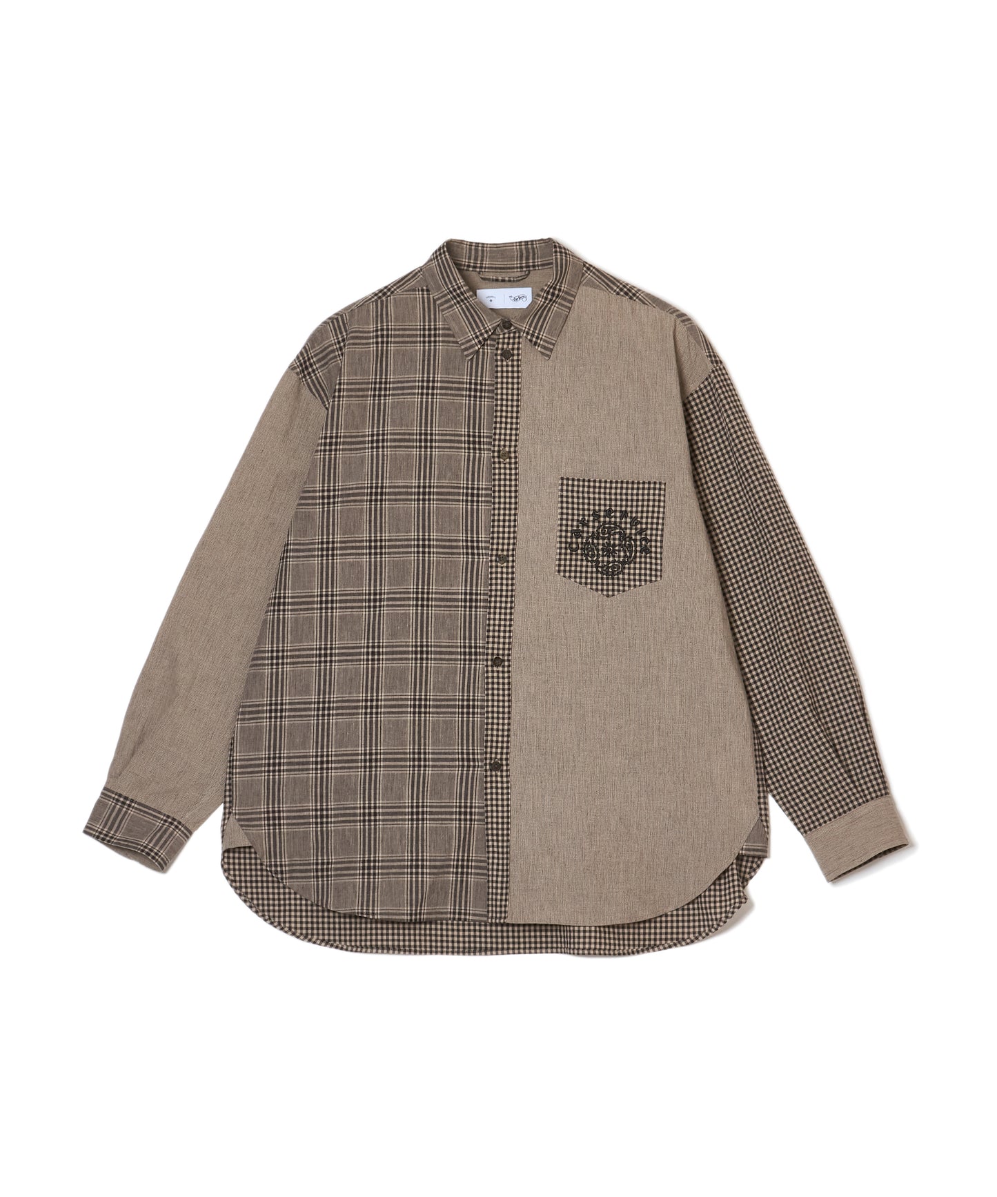 "CS" LINEN BIG SHIRT CRAZY PATTERN