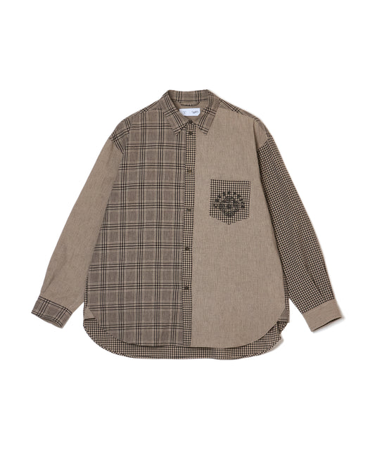 "CS" LINEN BIG SHIRT CRAZY PATTERN