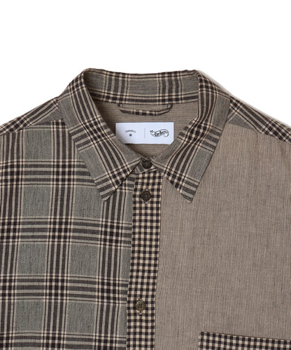 "CS" LINEN BIG SHIRT CRAZY PATTERN