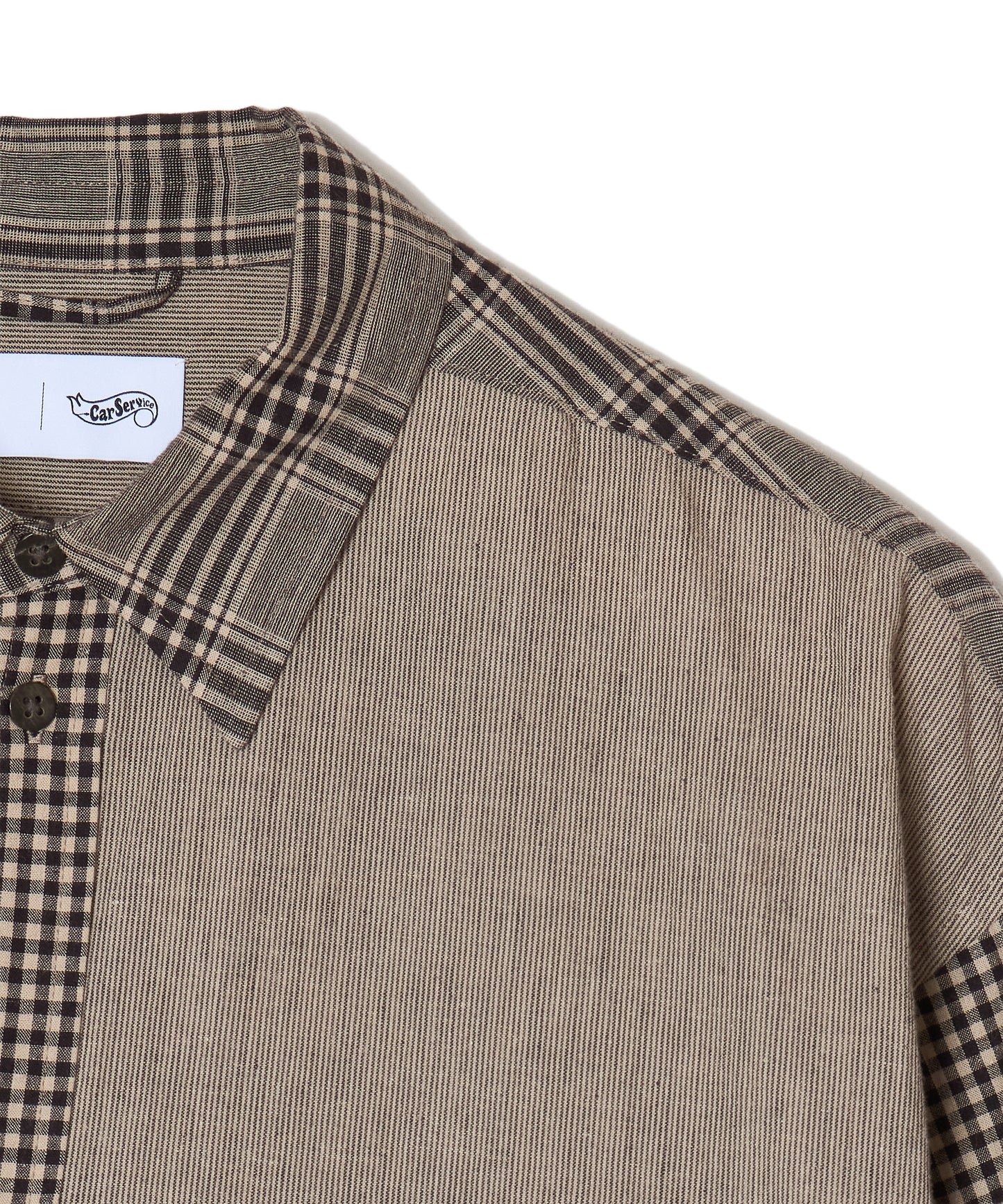 "CS" LINEN BIG SHIRT CRAZY PATTERN