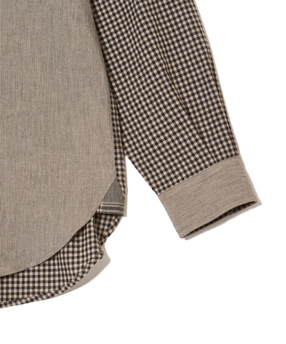 "CS" LINEN BIG SHIRT CRAZY PATTERN