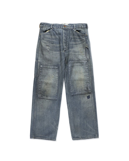 MINER'S REPAIRED DENIM WORK PANTS