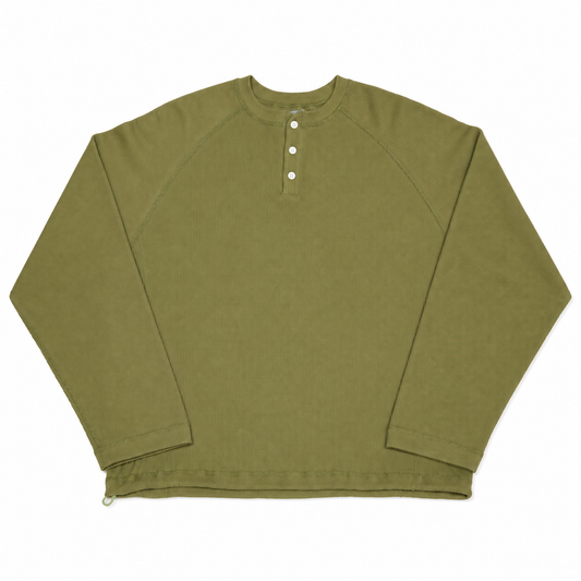 Lazy Thermal Henley Neck
