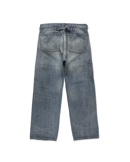 MINER'S REPAIRED DENIM WORK PANTS