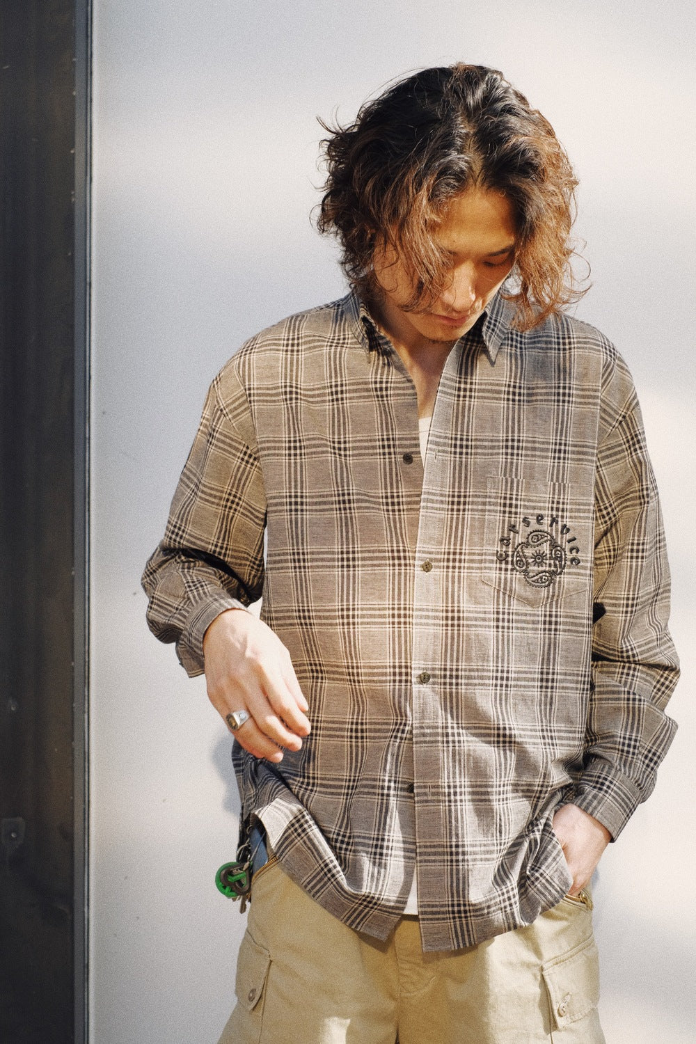 "CS" LINEN BIG SHIRT