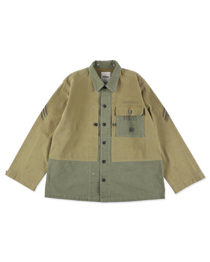 USMC M44 HBT TWO-TONE JACKET AGED