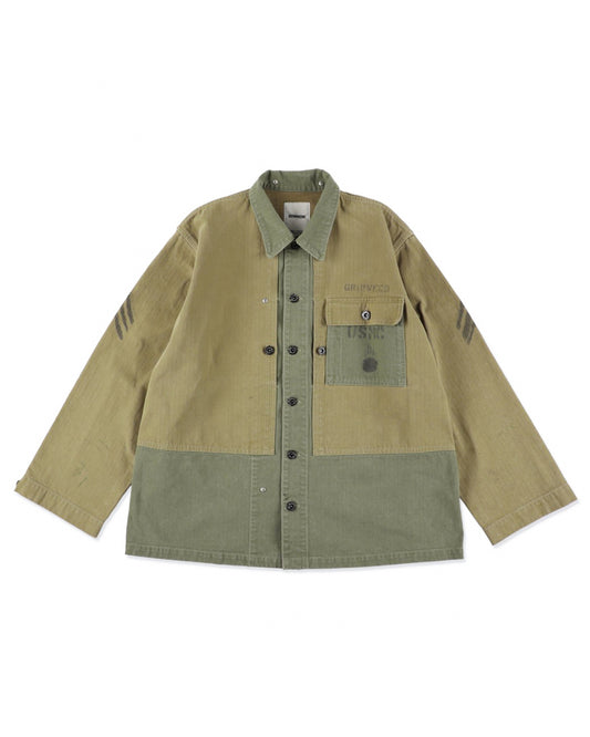 USMC M44 HBT TWO-TONE JACKET AGED