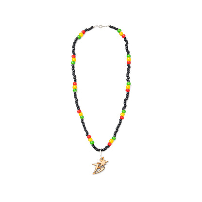 B Logo Bead Necklace