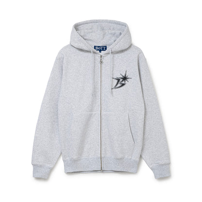 B Logo Zip Hoodie