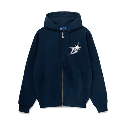 B Logo Zip Hoodie