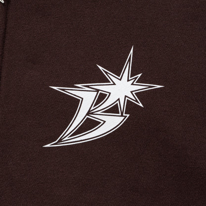 B Logo Zip Hoodie