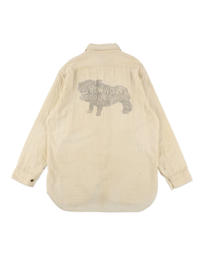 THE BOWWOW JOURNAL GAUZE SHIRT AGED