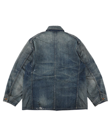 HERITAGE DENIM CHORE COAT AGED