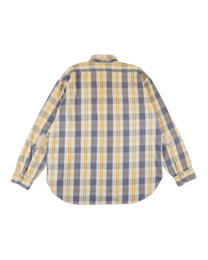 UNIQUE POCKET CHECKED FLANNEL SHIRT AGED