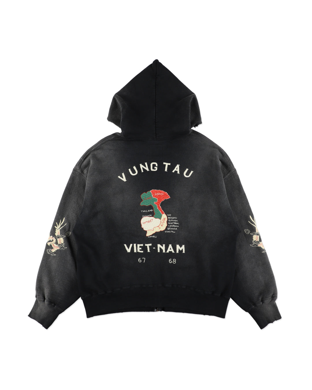 VIETNAM ZIP HOODIE AGED