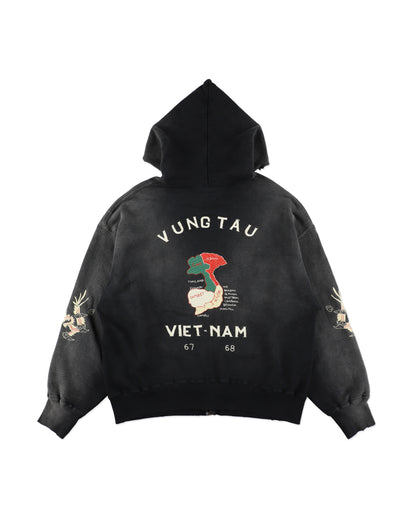 VIETNAM ZIP HOODIE AGED