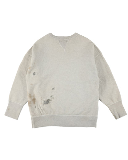 REPAIRED DOUBLE V SWEAT SHIRT