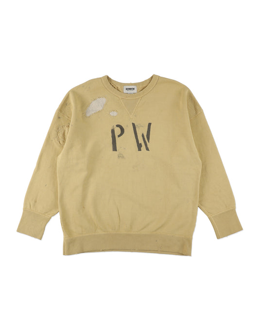 REPAIRED DOUBLE V SWEAT SHIRT - PW