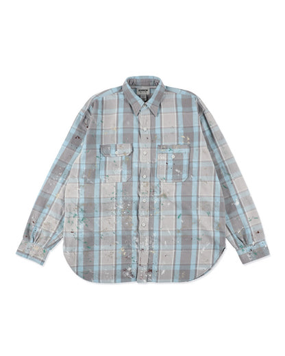PAINTER'S PAINT STAINED FLANNEL SHIRT