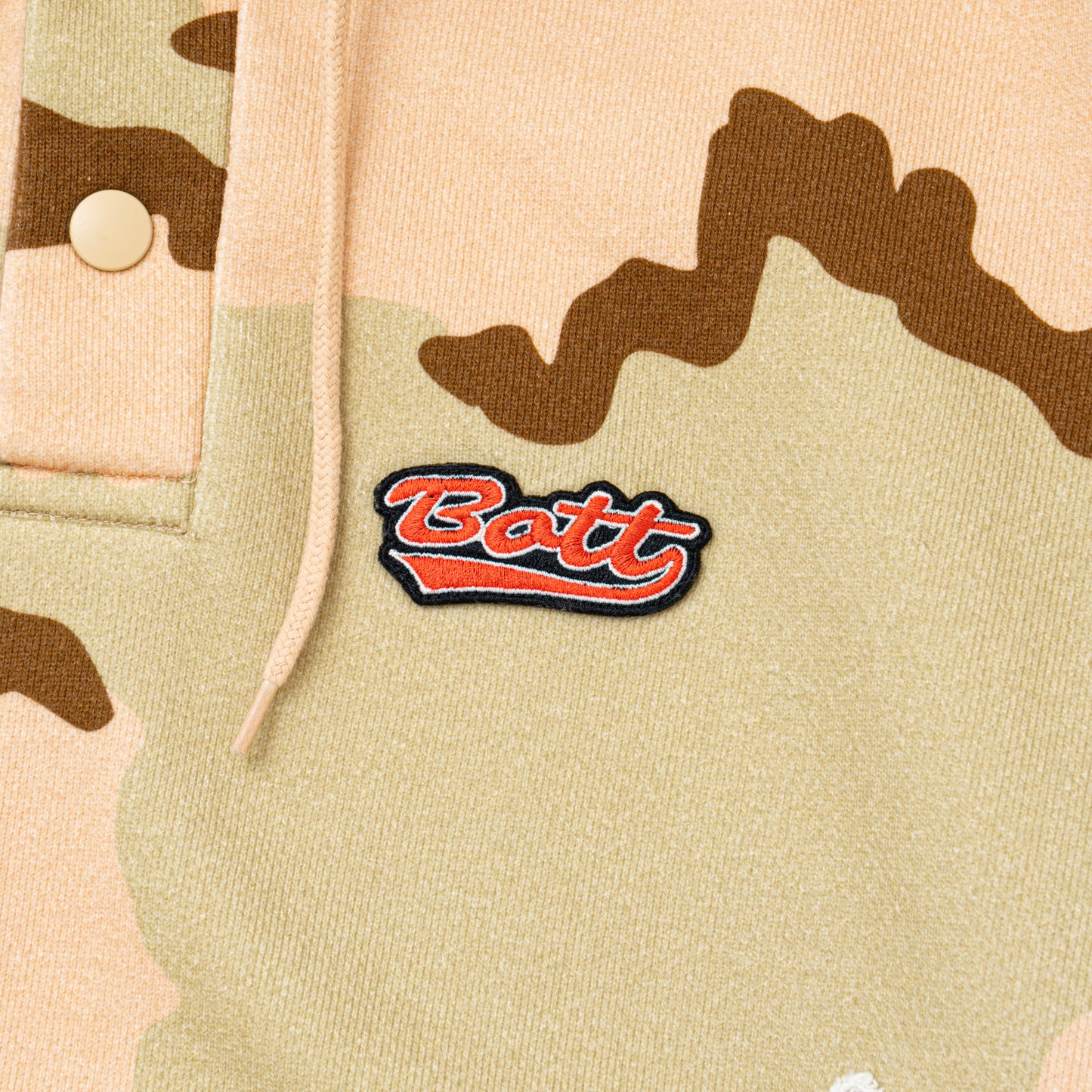 Henley-Neck Camo Hoodie