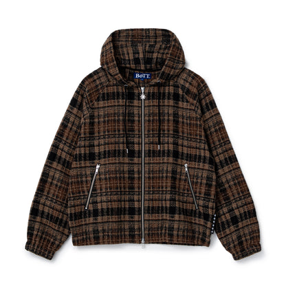 Heavy Check Zip Hoodie