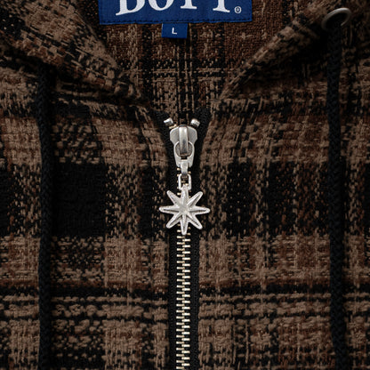 Heavy Check Zip Hoodie