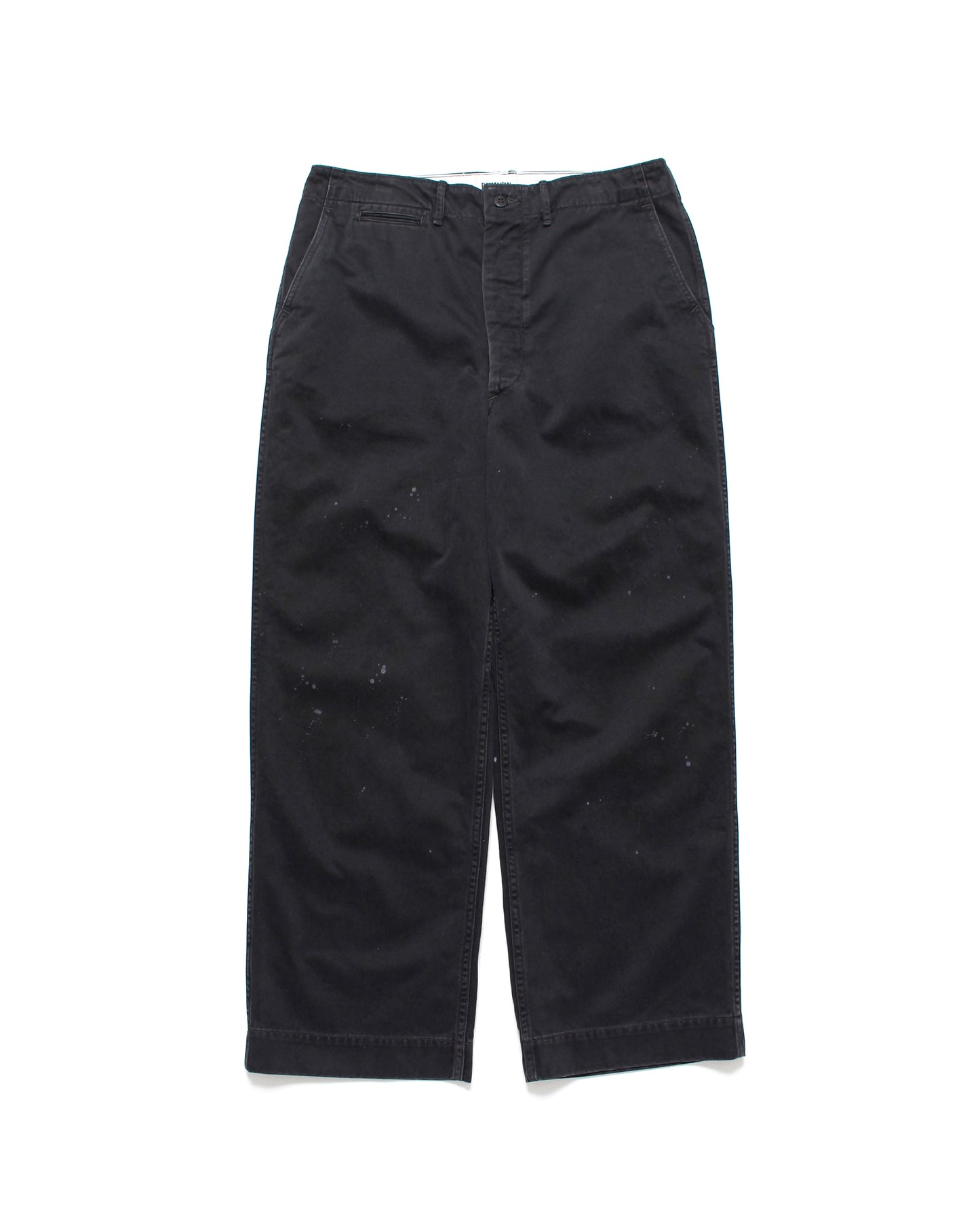 BLACK WORK TROUSERS AGED