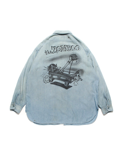 SKETCH ZOMBOO USN CHAMBRAY SHIRT AGED
