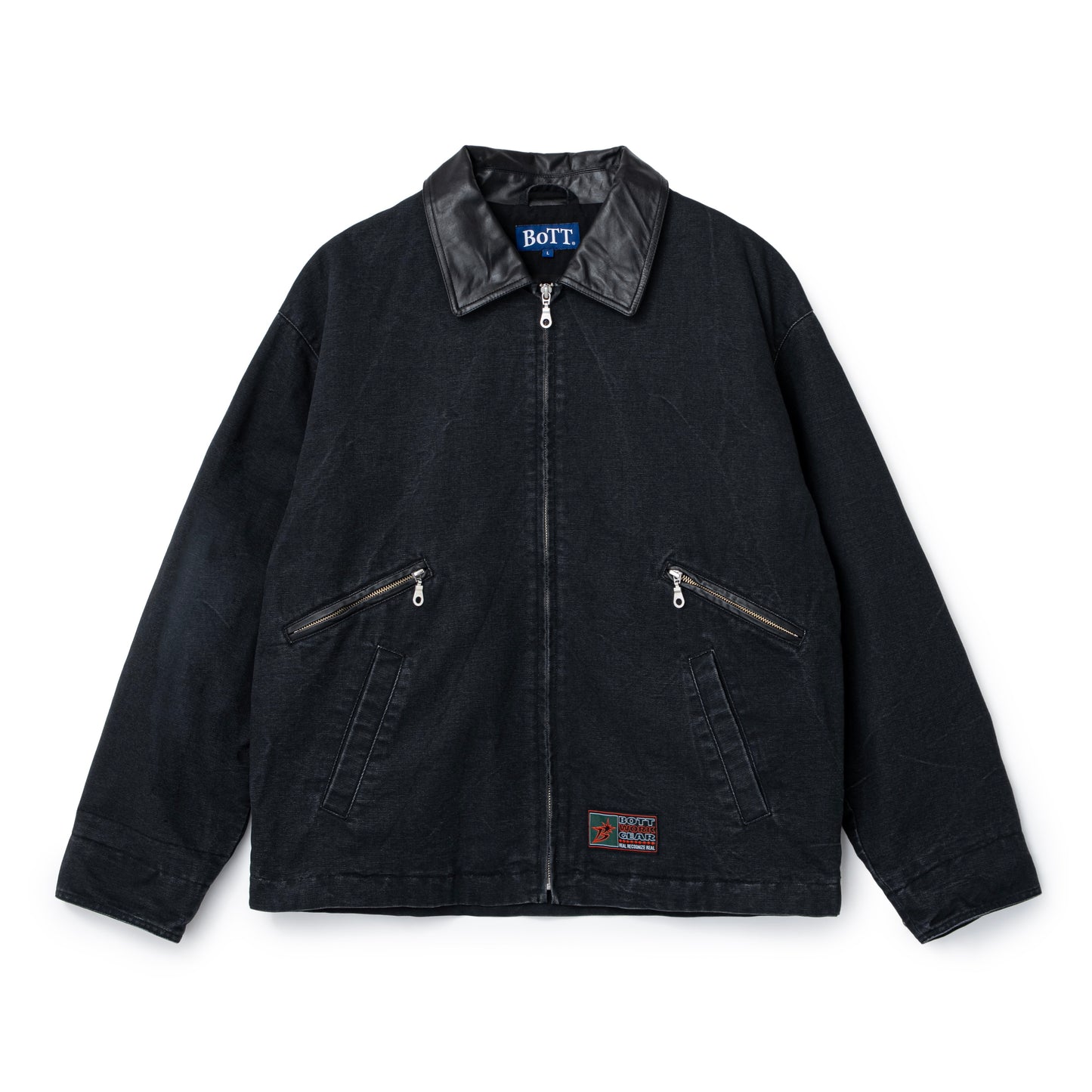 Leather Collar Work Jacket