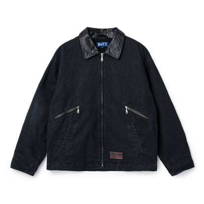 Leather Collar Work Jacket