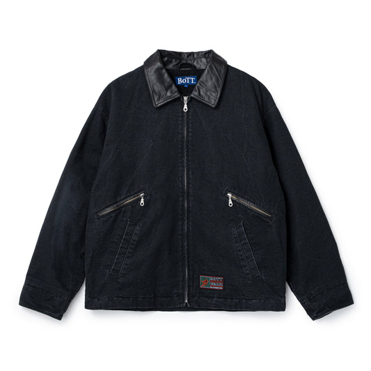 Leather Collar Work Jacket