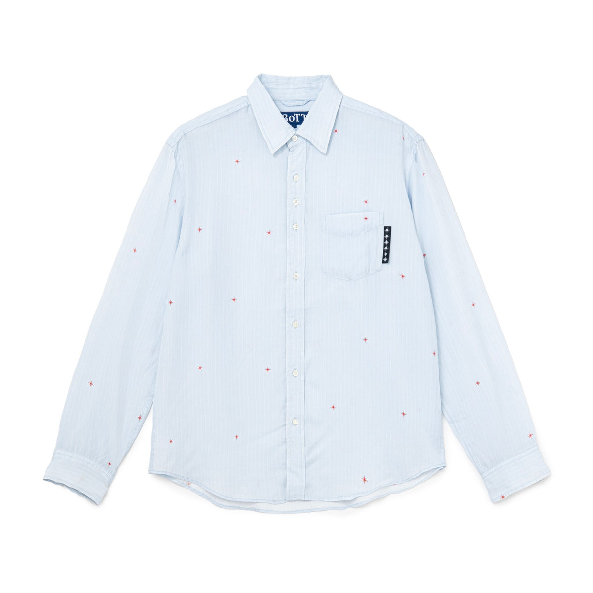 Printed Sparkle Striped Shirt