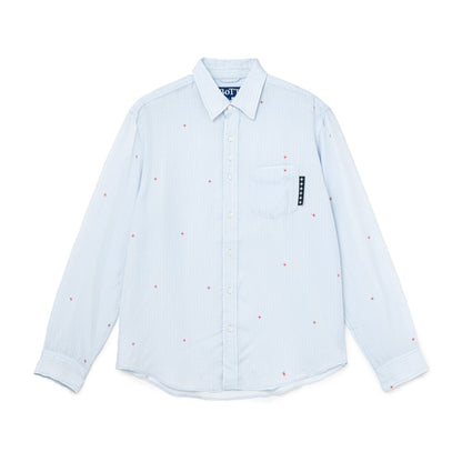 Printed Sparkle Striped Shirt
