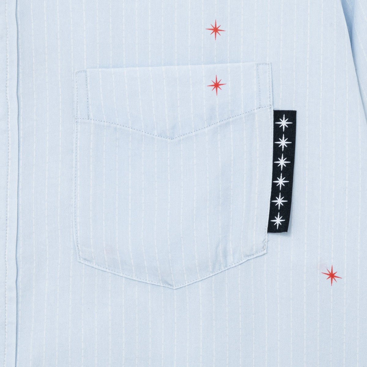 Printed Sparkle Striped Shirt