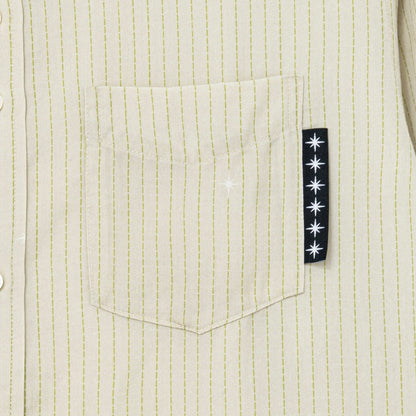 Printed Sparkle Striped Shirt
