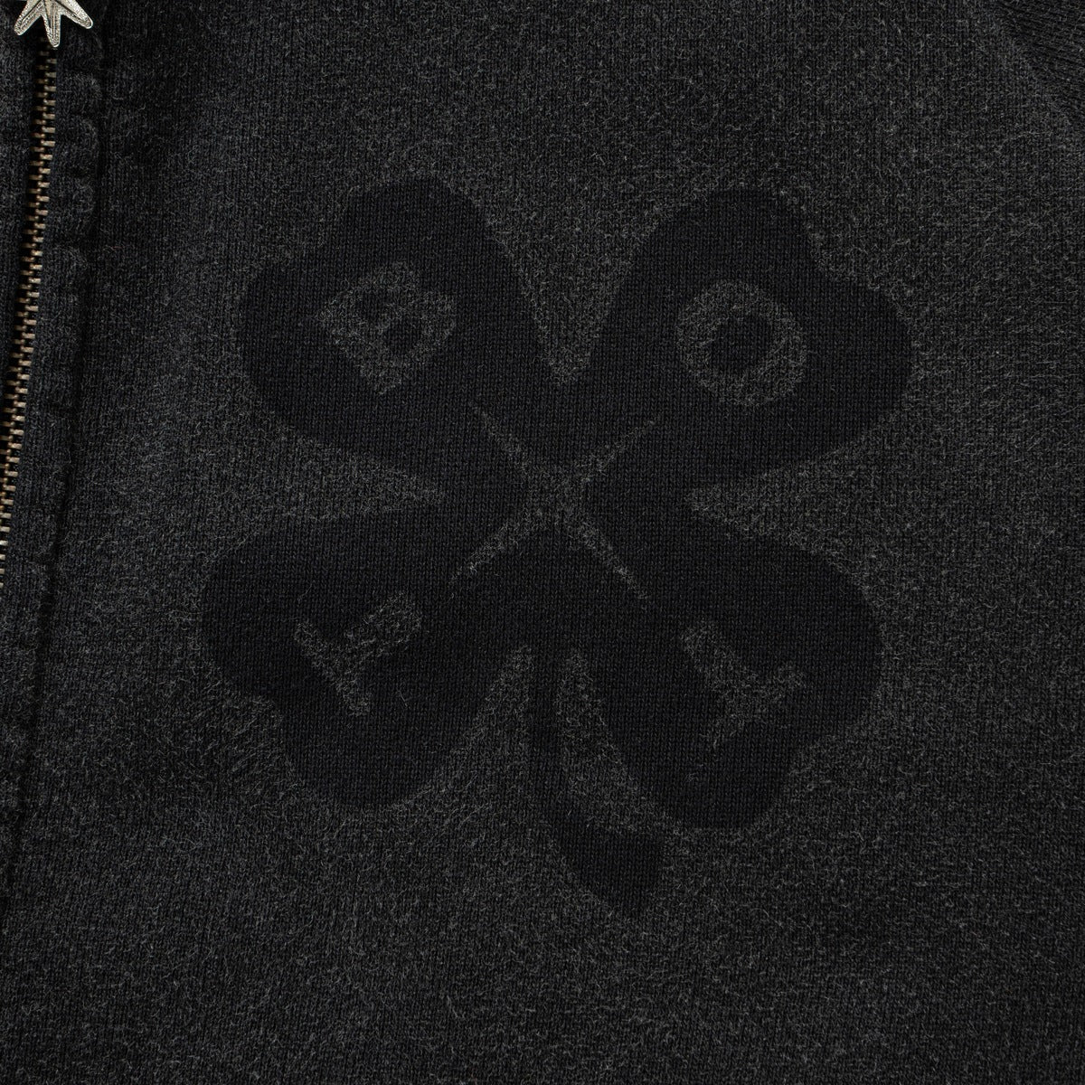 Washed Luckey Logo Zip Hoodie
