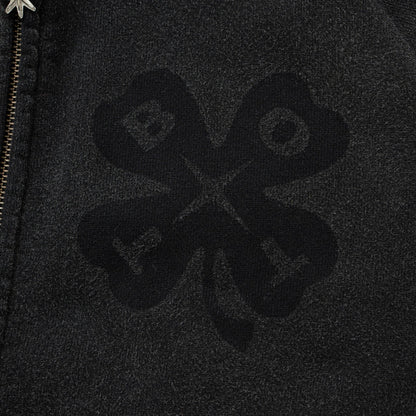Washed Luckey Logo Zip Hoodie