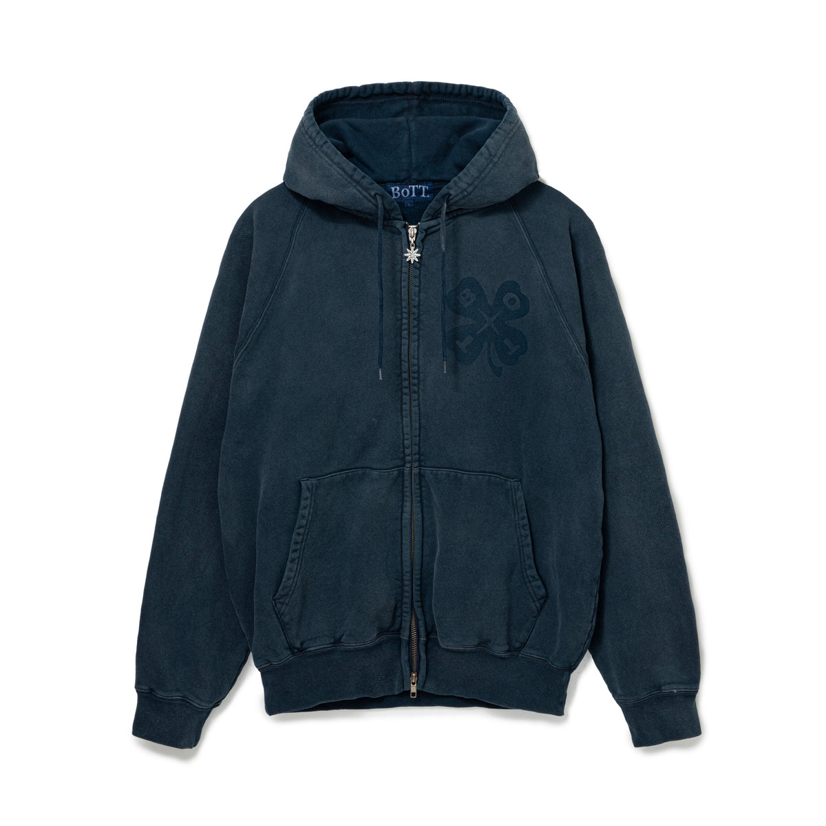 Washed Luckey Logo Zip Hoodie