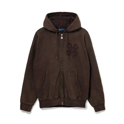Washed Luckey Logo Zip Hoodie