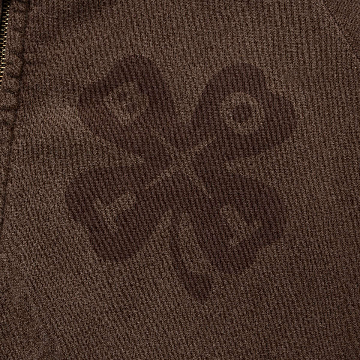 Washed Luckey Logo Zip Hoodie